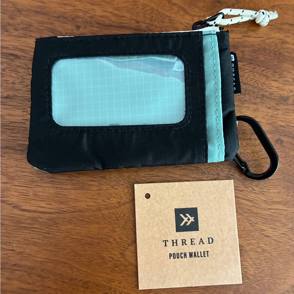 Black and Blue Pouch Wallet